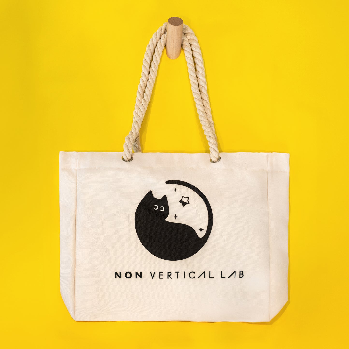 Dyno Cat Canvas Tote Bag | Non-Vertical Lab