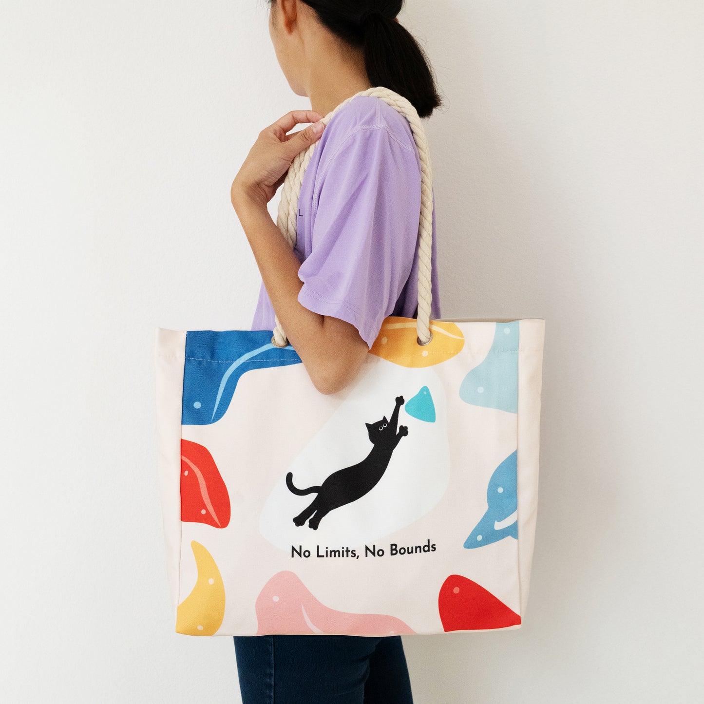 Dyno Cat Canvas Tote Bag | Non-Vertical Lab