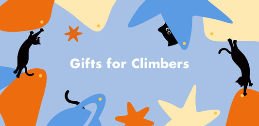 DIY Climbing Wall Kit – A customizable miniature climbing wall with colorful holds and a playful black cat figurine. Perfect for climbers, route setters, and adventure lovers.