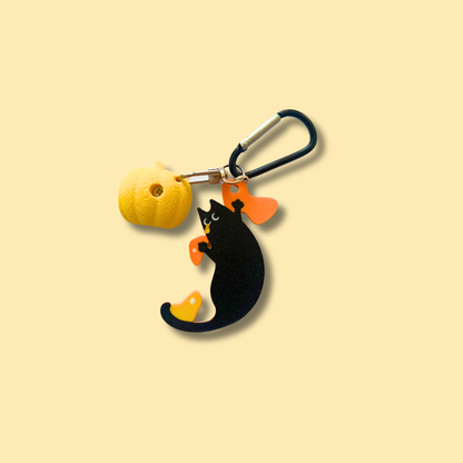 Short-Armed Cat Keychain Fall Edition | Non Vertical Lab