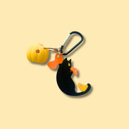 Short-Armed Cat Keychain Fall Edition | Non Vertical Lab