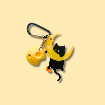 Moon Cat Keychain | Non Vertical Lab