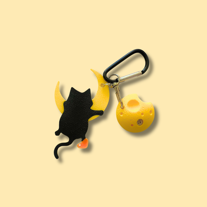 Moon Cat Keychain | Non Vertical Lab