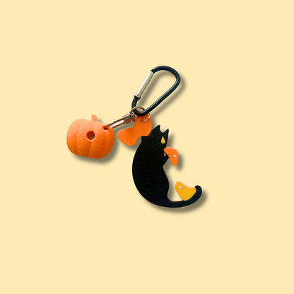 Short-Armed Cat Keychain Fall Edition | Non Vertical Lab