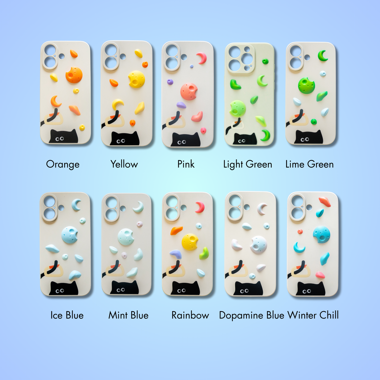 Carabiner Cat Climbing Holds iPhone Case | Non Vertical Lab