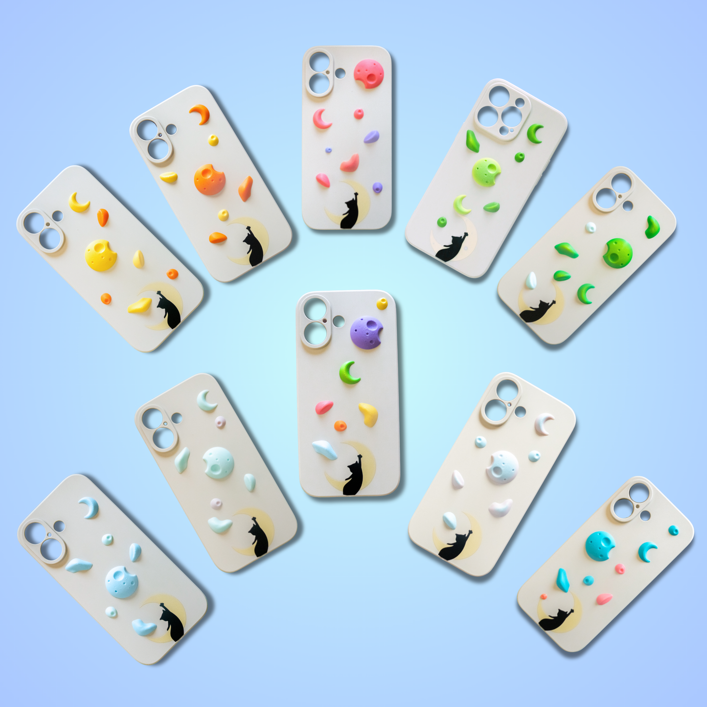 Moon Cat Climbing Holds iPhone Case | Non Vertical Lab