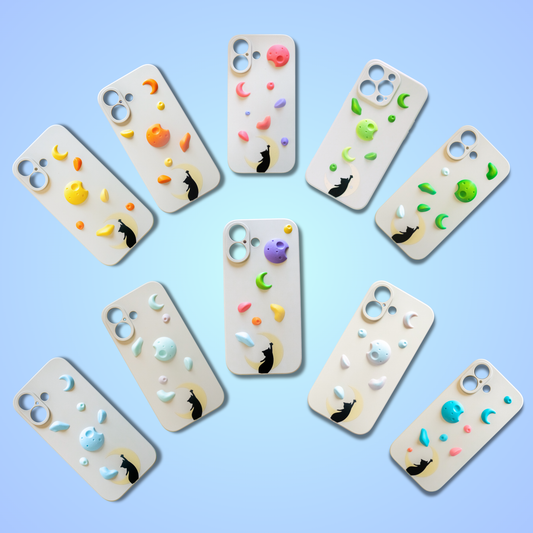 Moon Cat Climbing Holds iPhone Case | Non Vertical Lab