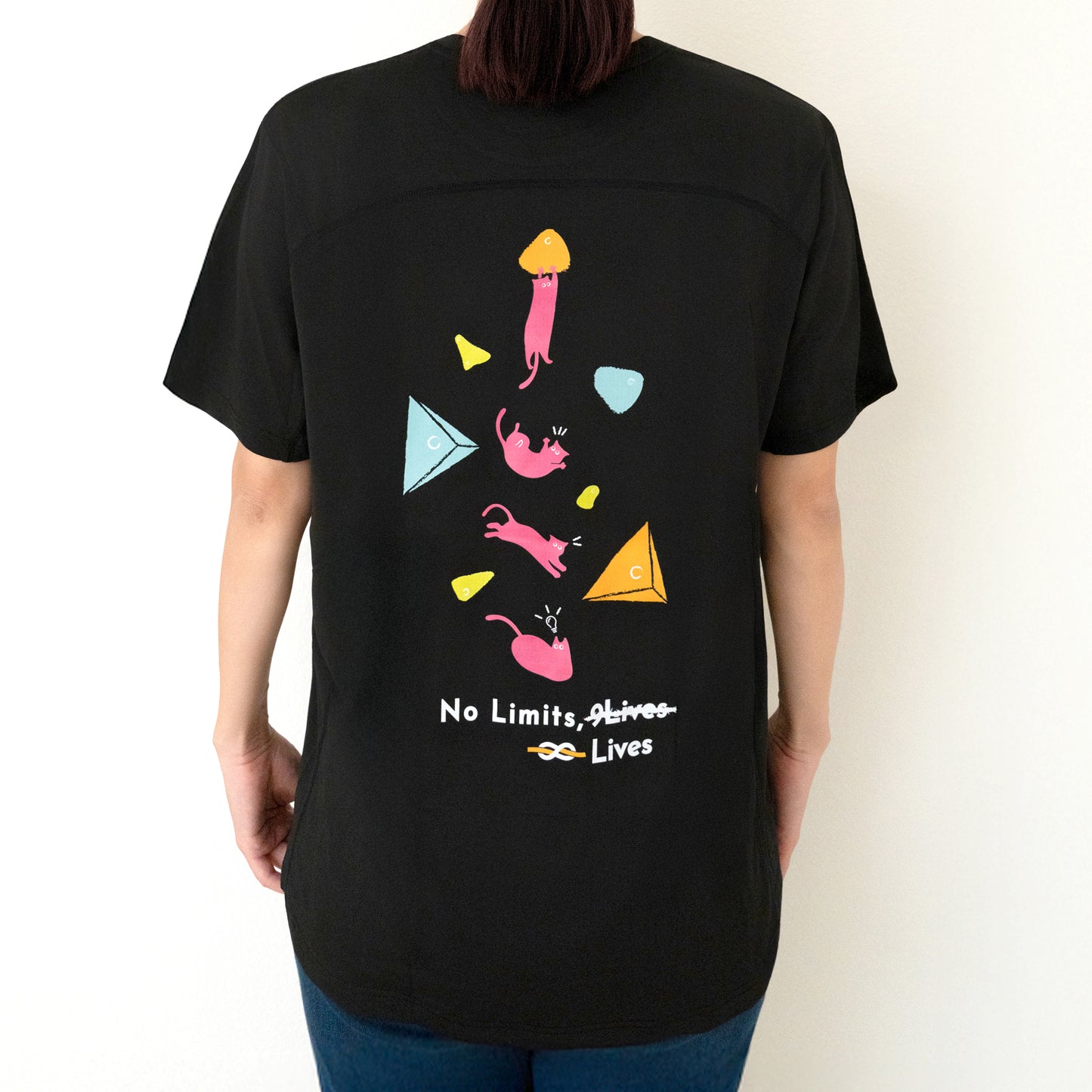 Unlimited Lives Cat T-Shirt | Non-Vertical Lab