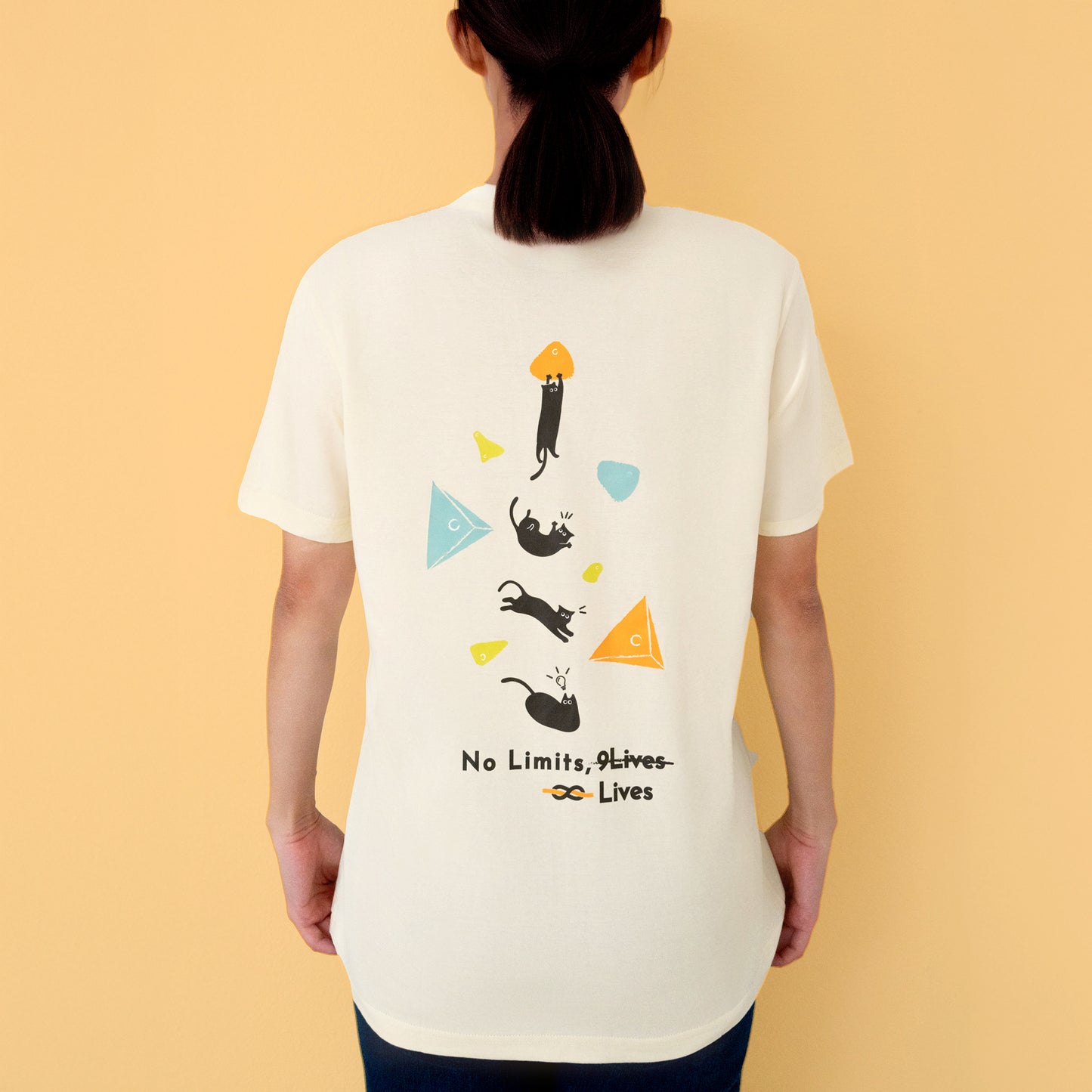 Unlimited Lives Cat T-Shirt | Non-Vertical Lab