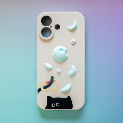 Carabiner Cat Climbing Holds iPhone Case | Non Vertical Lab