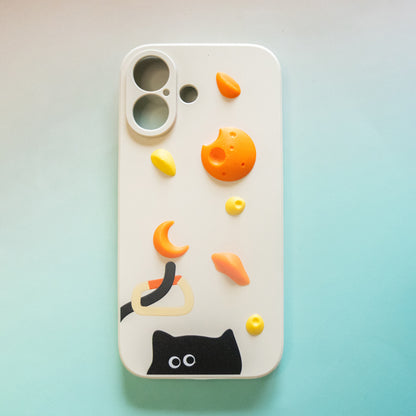 Carabiner Cat Climbing Holds iPhone Case | Non Vertical Lab