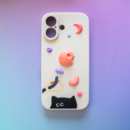 Carabiner Cat Climbing Holds iPhone Case | Non Vertical Lab