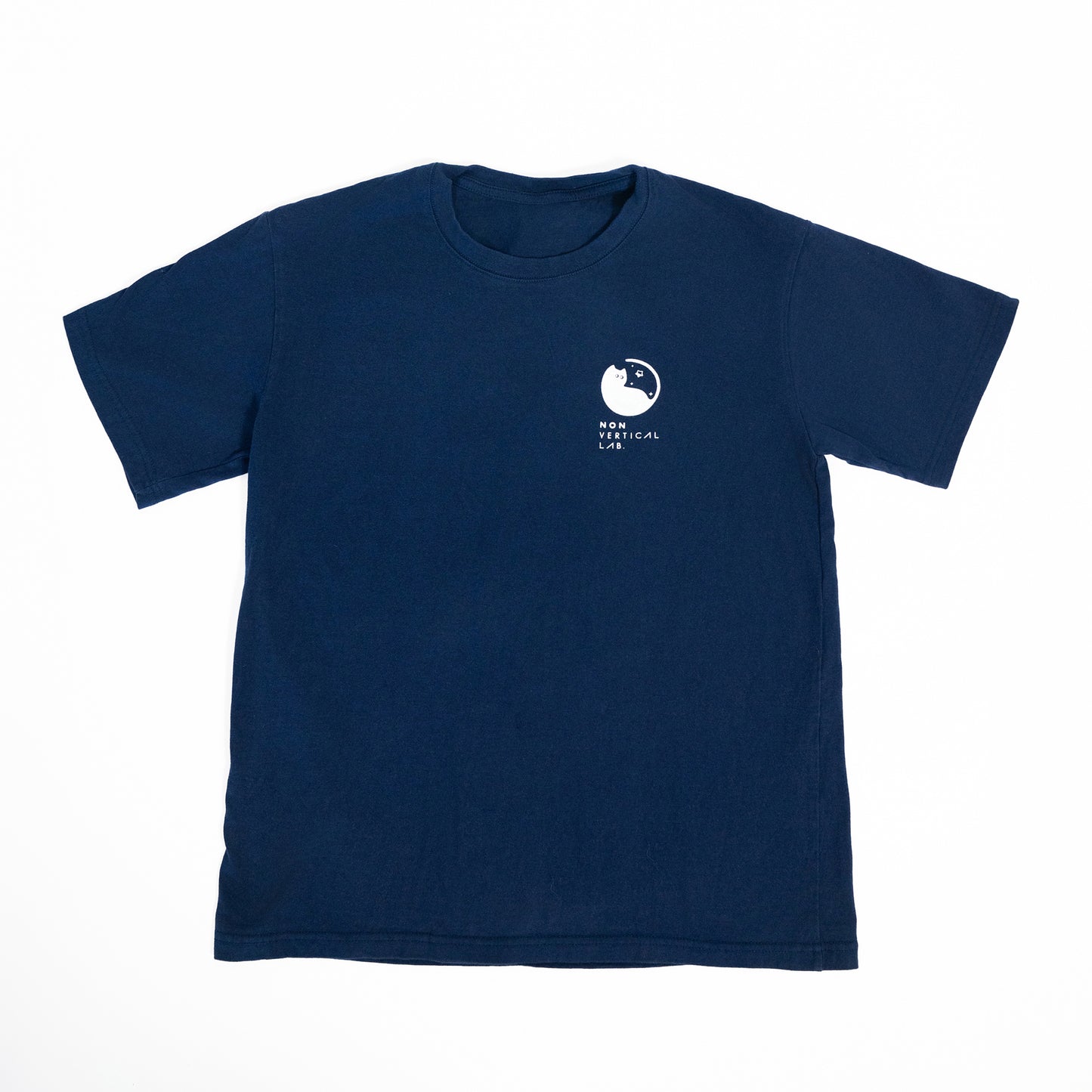 Cosmic Leap Cat T-Shirt featuring a black cat mid-leap across space – a climbing-inspired gift for dyno lovers and rock climbers.