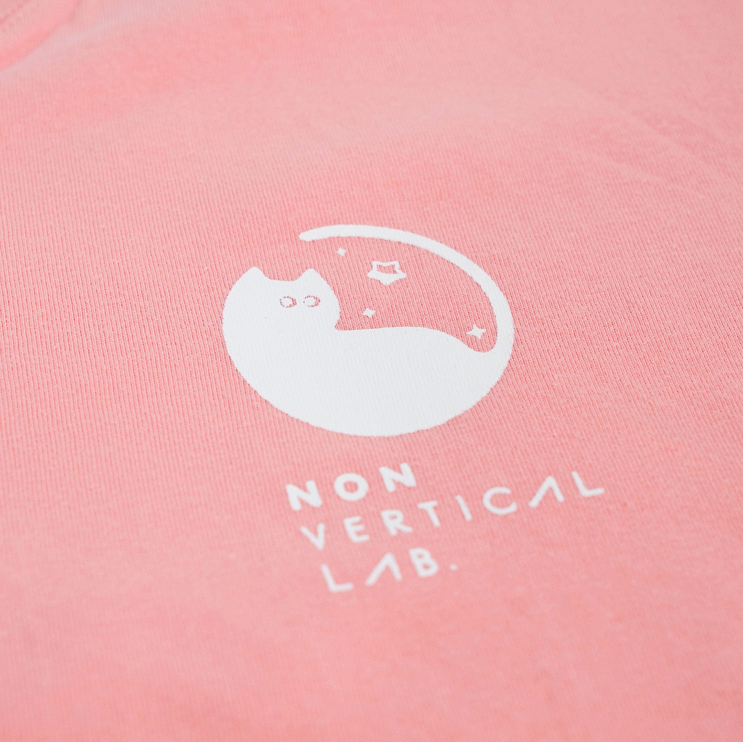 Cosmic Leap Cat T-Shirt featuring a black cat mid-leap across space – a climbing-inspired gift for dyno lovers and rock climbers.