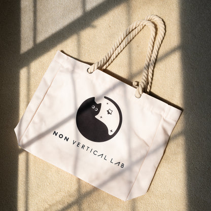 Dyno Cat Canvas Tote Bag | Non-Vertical Lab