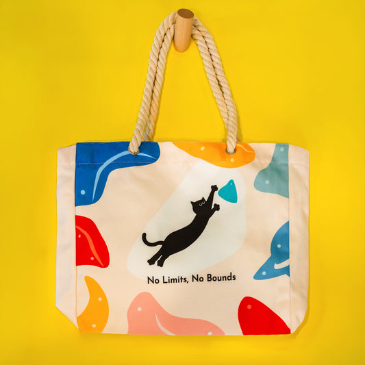 Dyno Cat Canvas Tote Bag | Non-Vertical Lab