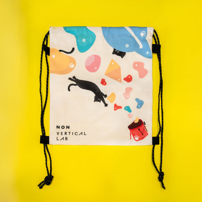 Dyno Cat Drawstring Bag | Non-Vertical Lab