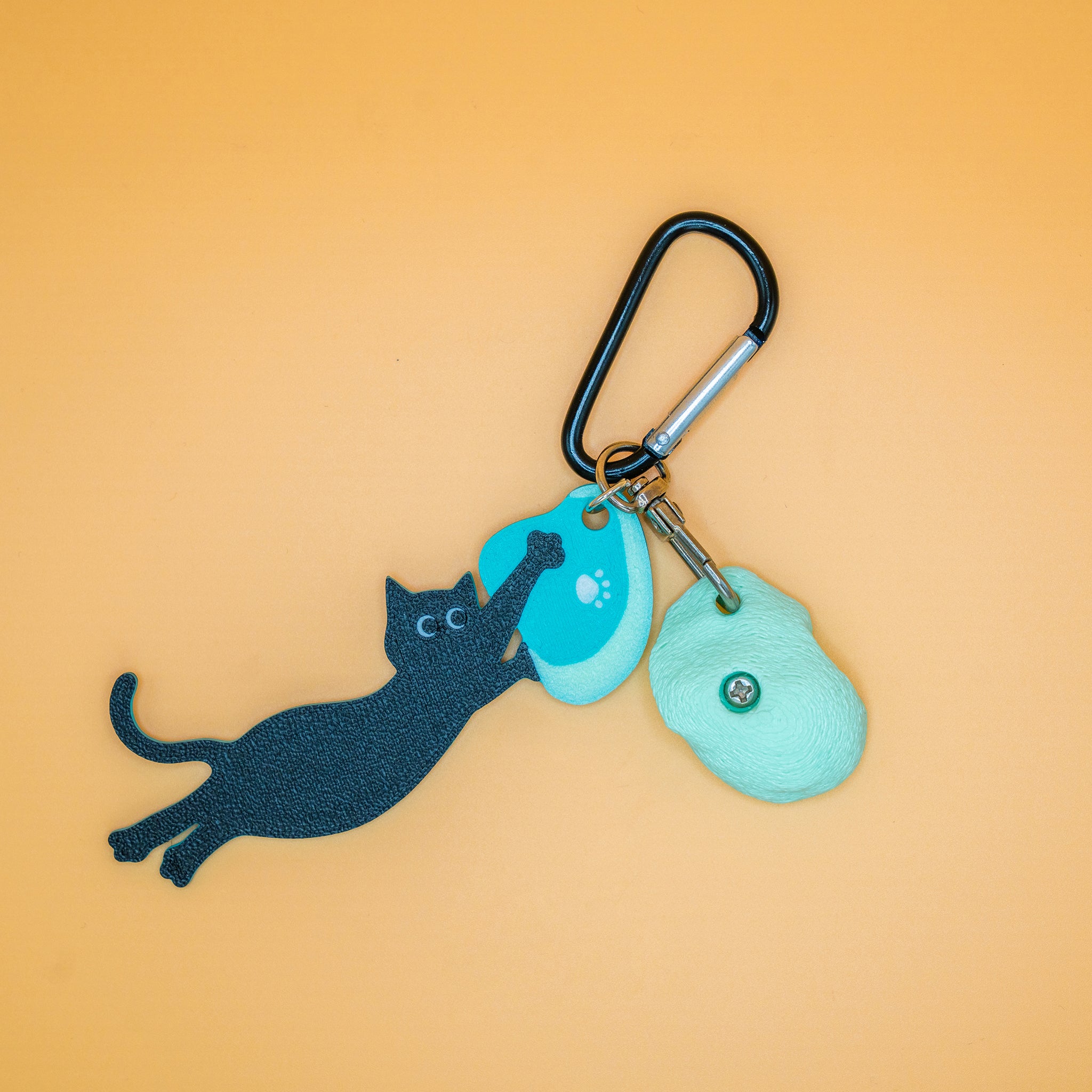 Dyno Cat Keychain – Bold Gift for Climbers and Cat Lovers – Non