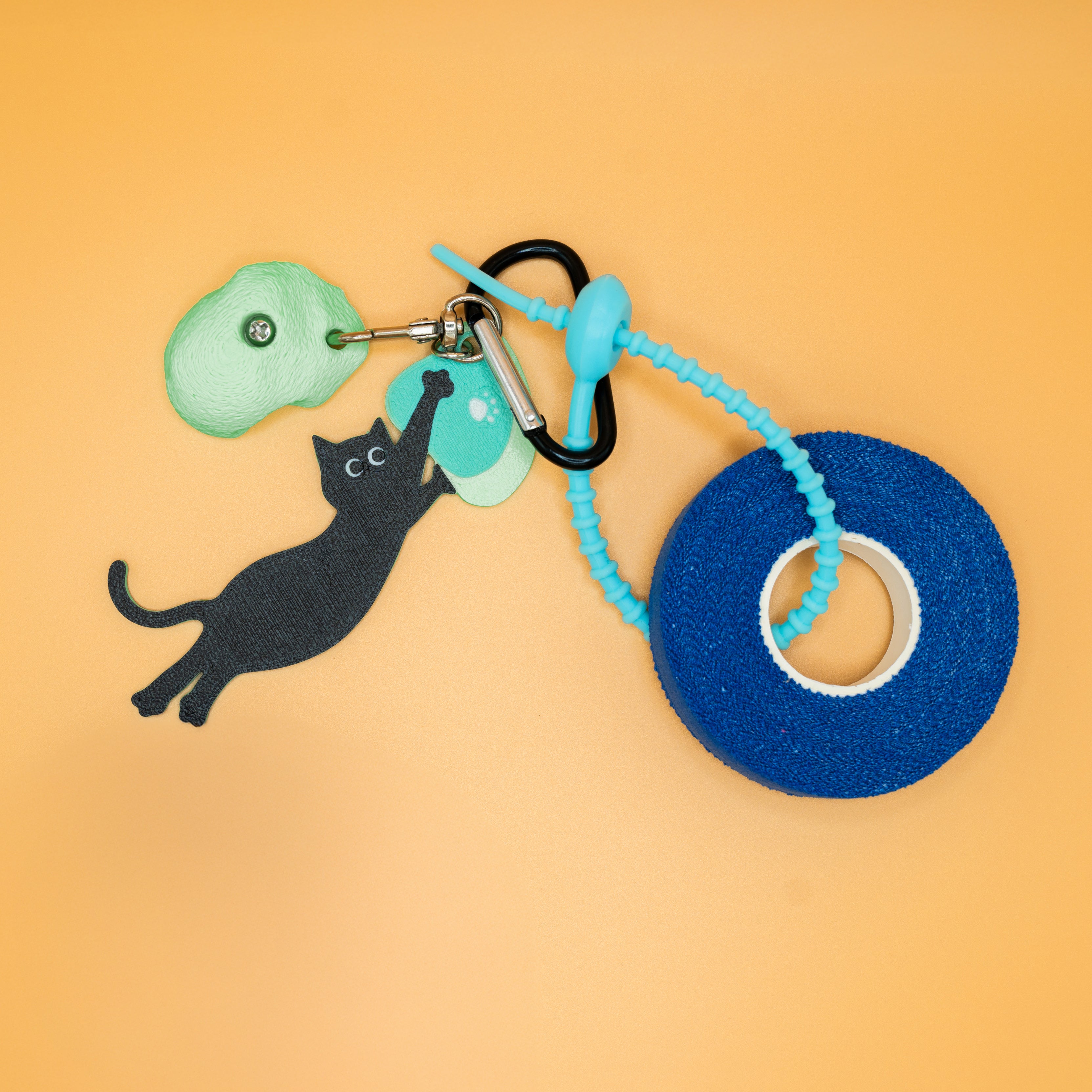Dyno Cat Keychain – Bold Gift for Climbers and Cat Lovers – Non