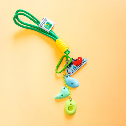 I Love Climbing Mini Holds Bag Charm | Non Vertical Lab