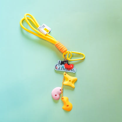I Love Climbing Mini Holds Bag Charm | Non Vertical Lab