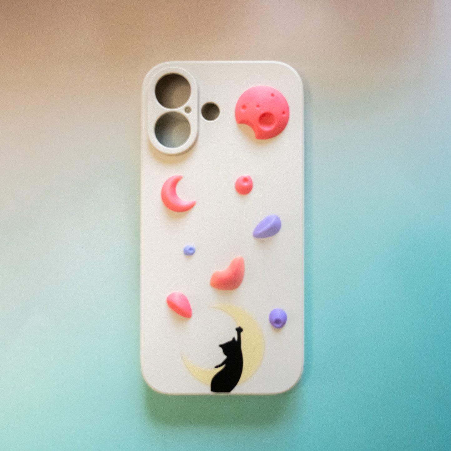 Moon Cat Climbing Holds iPhone Case | Non Vertical Lab