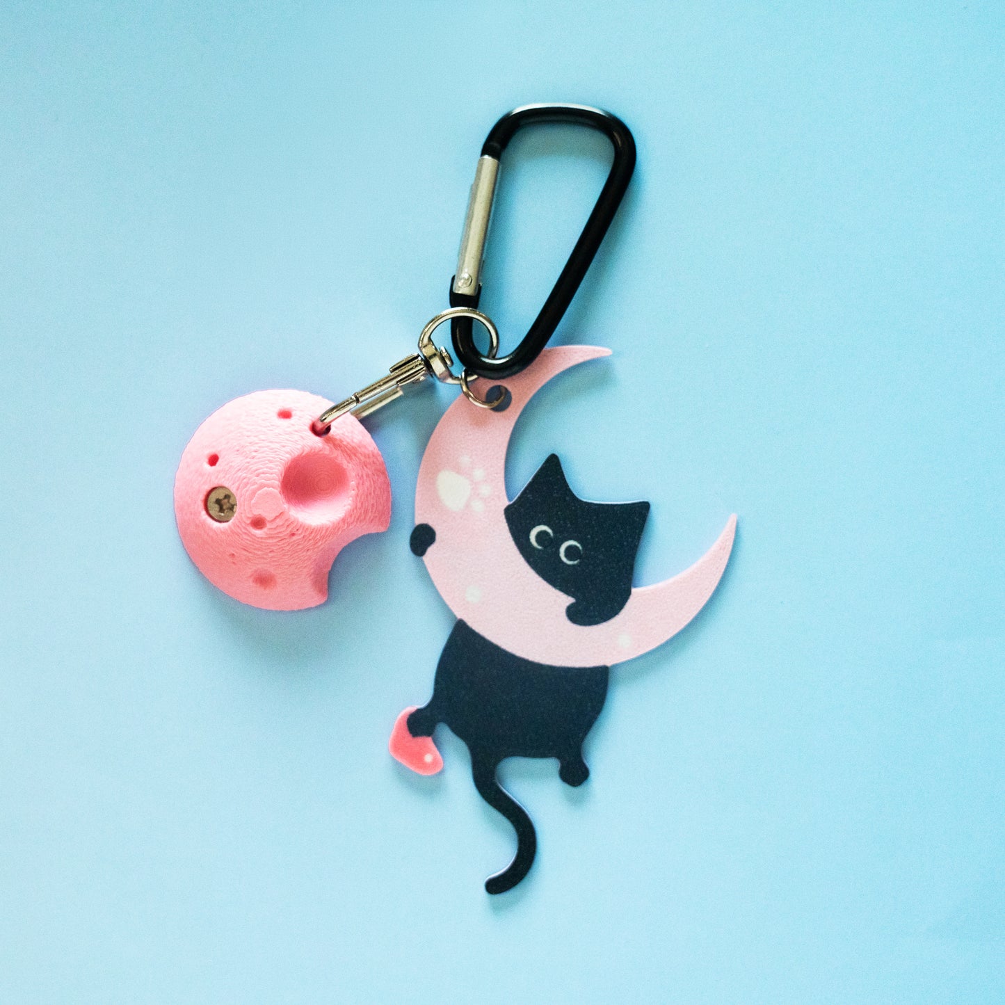 Moon Cat Keychain | Non Vertical Lab