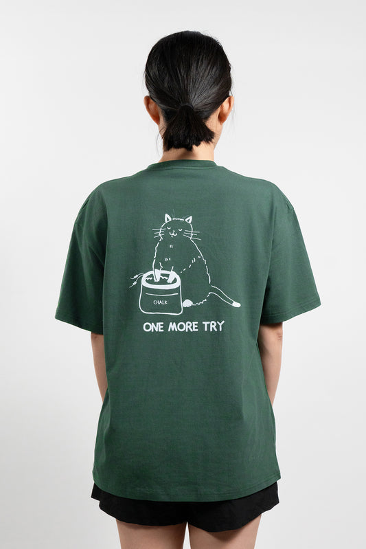 A soft tee with the words “One More Try” – for climbers who fall, rest, and try again. The perfect gift for those who never give up. 