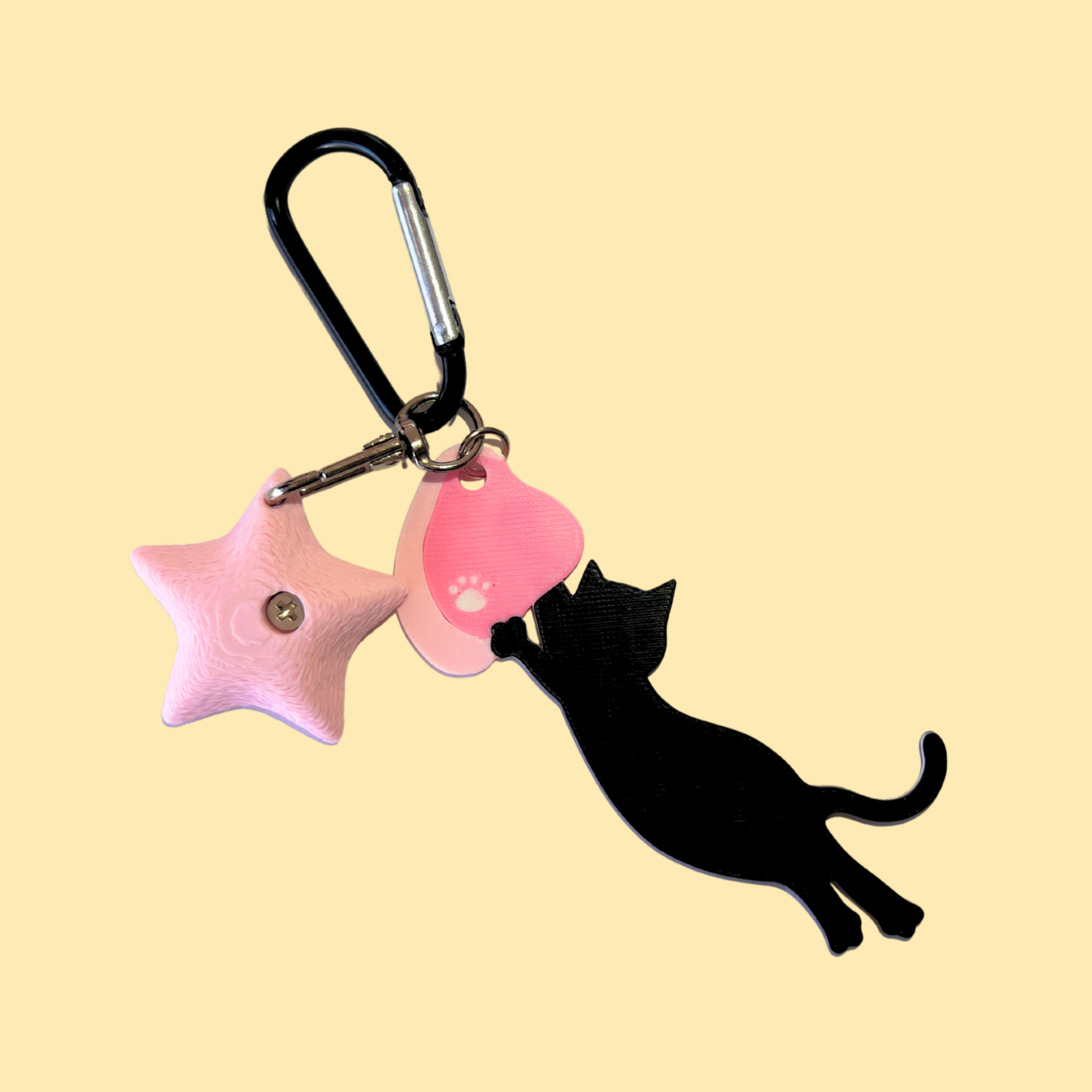 Dyno Cat Keychain – Bold Gift for Climbers and Cat Lovers – Non