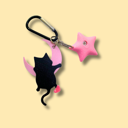 Moon Cat Keychain | Non Vertical Lab